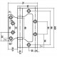 Петля накладная VЕTTORE FLUSH 100×75×2.5mm AB (Бронза) в Краснодаре