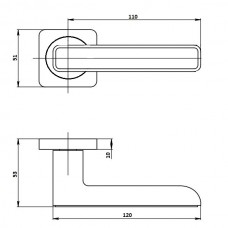 Ручка Vettore R06.085 GR (Графит)