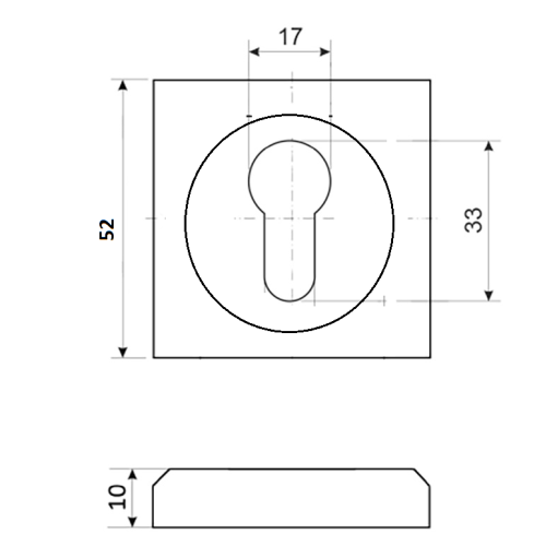 Накладка Vettore ET 0601 AB (Бронза)
