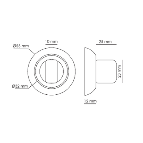 Фиксатор Vettore BK 0705 SN/CP (Сатин/Хром)