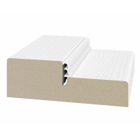 Стойка порога с уплотнителем 80*26*2070мм. Белый лёд