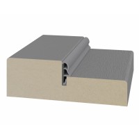 Стойка порога с уплотнителем 80*26*2070мм. Серый