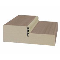 Стойка порога с уплотнителем 80*26*2070мм. Ясень тёмный