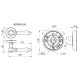 Ручка раздельная R.SM58.IMPERIA (IMPERIA SM) MAB-6 темная бронза