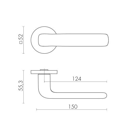 Ручка раздельная R.SLR52.PRIDE BL-24 черный