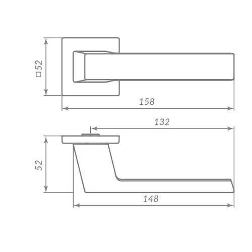 Ручка раздельная K.ARC.Q52.DIPLOMAT BL-24 черный