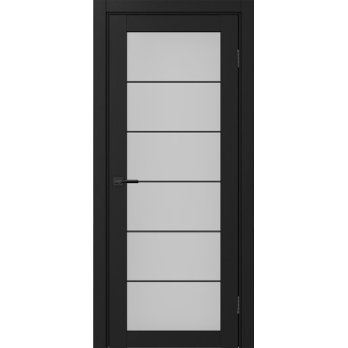 Турин 501АСС.2, цвет Антрацит молдинг алюм.чёрн стекло Мателюкс, размер 80*200 см.