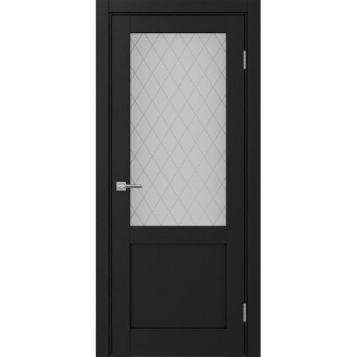 Турин 502.21, цвет Антрацит стекло Кристалл б.цв размер 80*200 см.