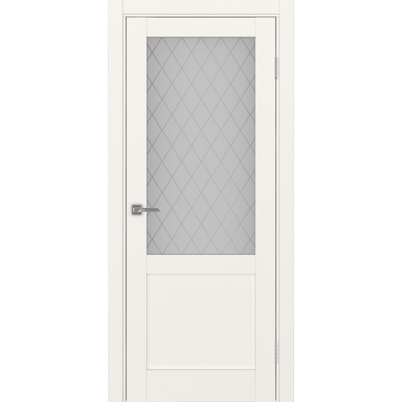 Межкомнатная дверь Турин 502.21, цвет, бежевый, заполнение Кристалл бесцветное, размер 200*80 см.