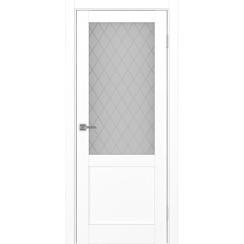 Турин 502.21, цвет белый снежный, заполнение Кристалл бесцветное, размер 200*80 см.