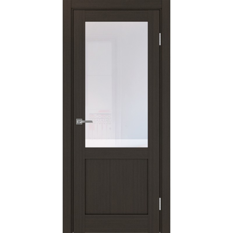 Межкомнатная дверь Турин 502.21, цвет венге FL, заполнение Прозрачное, размер 200*80 см.