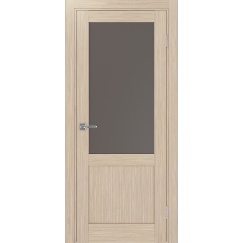 Межкомнатная дверь Турин 502.21, цвет дуб беленый FL, заполнение Бронза матовое, размер 200*80 см.