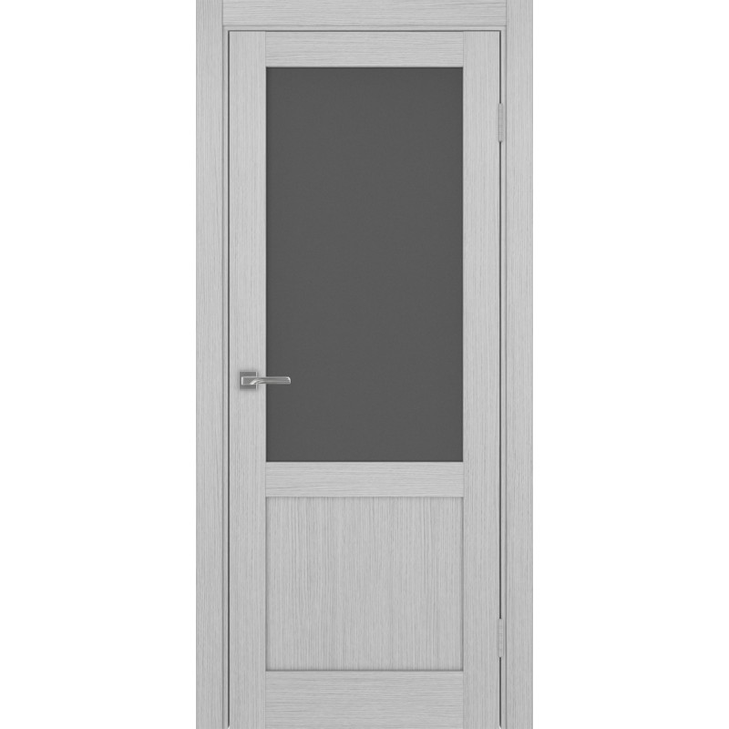 Межкомнатная дверь Турин 502.21, цвет дуб серый FL, заполнение Графит матовое, размер 200*80 см.