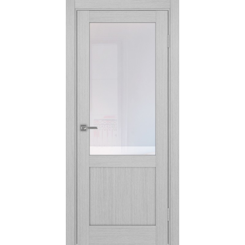 Межкомнатная дверь Турин 502.21, цвет дуб серый FL, заполнение Прозрачное, размер 200*80 см.