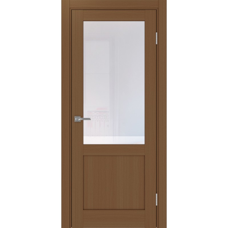 Межкомнатная дверь Турин 502.21, цвет орех NL, заполнение Прозрачное, размер 200*80 см.