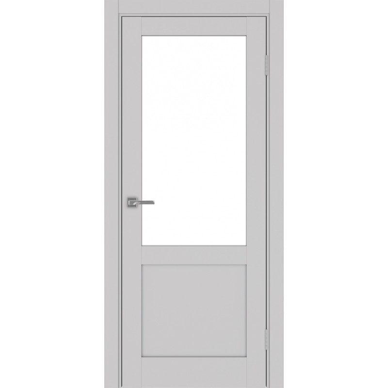 Межкомнатная дверь Турин 502.21, цвет пепельный, заполнение LACбелый, размер 200*80 см.