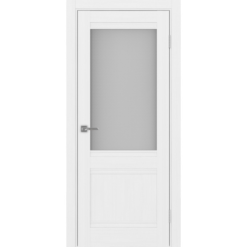 Межкомнатная дверь Турин 502U.21, цвет белый лёд, заполнение Пунта бесцветное, размер 200*80 см.
