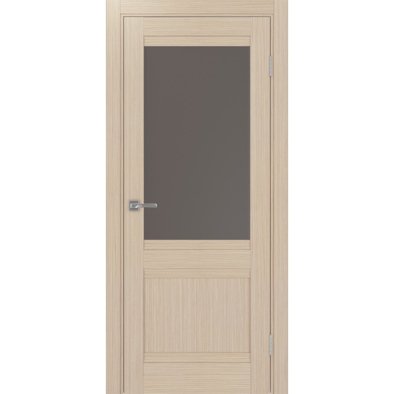 Межкомнатная дверь Турин 502U.21, цвет дуб беленый FL, заполнение Бронза матовое, размер 200*80 см.