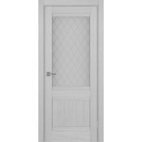 Турин 502U.21, цвет Дуб Серый FL стекло Кристалл б.цв размер 80*200 см.