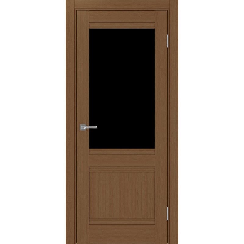 Межкомнатная дверь Турин 502U.21, цвет орех NL, заполнение LACчерный, размер 200*80 см.