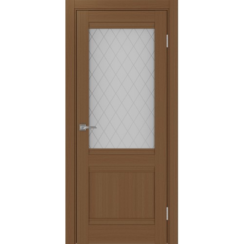 Турин 502U.21, цвет Орех NL стекло Кристалл б.цв размер 80*200 см.