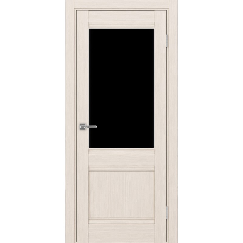 Межкомнатная дверь Турин 502U.21, цвет ясень перламутровый, заполнение LACчерный, размер 200*80 см.