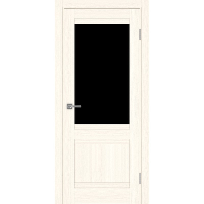 Межкомнатная дверь Турин 502U.21, цвет ясень светлый, заполнение LACчерный, размер 200*80 см.
