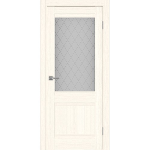 Турин_502U.21, цвет Ясень светлый стекло Кристалл б.цв размер 80*200 см.