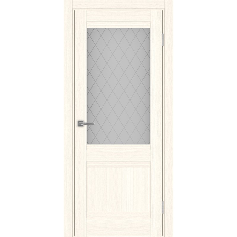 Межкомнатная дверь Турин 502U.21, цвет Ясень светлый Кристалл б.цв, размер 80*200 см.