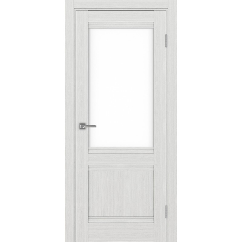 Межкомнатная дверь Турин 502U.21, цвет ясень серебристый, заполнение LACбелый, размер 200*80 см.