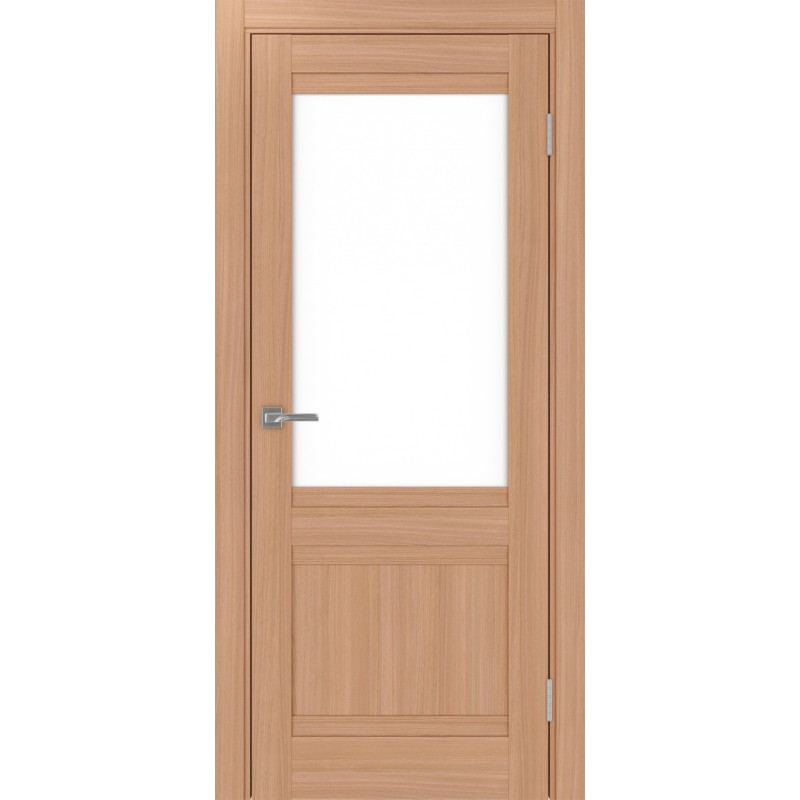 Межкомнатная дверь Турин 502U.21, цвет ясень тёмный, заполнение LACбелый, размер 200*80 см.