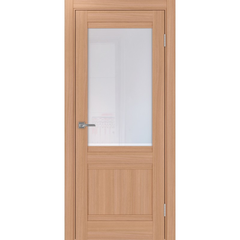 Межкомнатная дверь Турин 502U.21, цвет ясень тёмный, заполнение Прозрачное, размер 200*80 см.