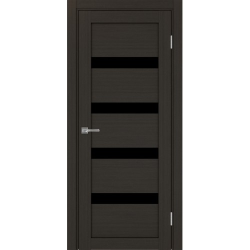 Турин 505.12, цвет венге FL, заполнение LACчерный, размер 200*80 см.