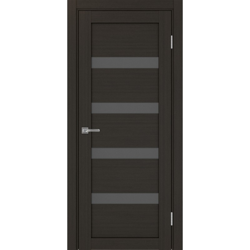 Межкомнатная дверь Турин 505.12, цвет венге FL, заполнение Графит матовое, размер 200*80 см.