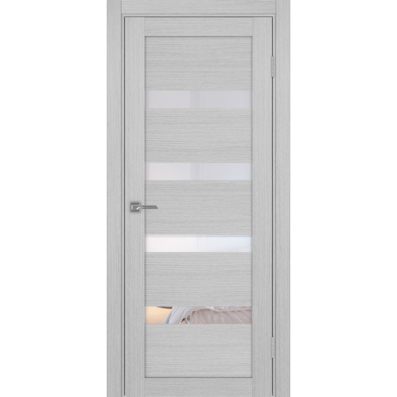 Межкомнатная дверь Турин 505.12, цвет дуб серый FL, заполнение Прозрачное, размер 200*80 см.
