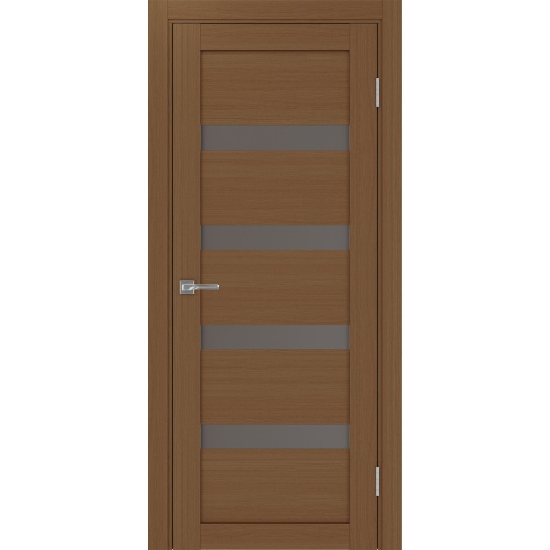 Межкомнатная дверь Турин 505.12, цвет орех NL, заполнение Бронза матовое, размер 200*80 см.