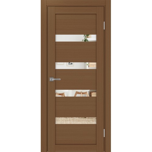 Турин 505.12, цвет орех NL, заполнение Зеркало, размер 200*80 см.