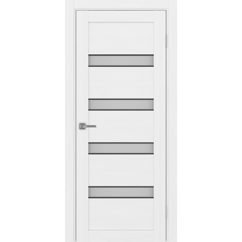 Межкомнатная дверь Турин 505.12 АПС молдинг SB, цвет белый лёд, заполнение Мателюкс, размер 200*80 см.