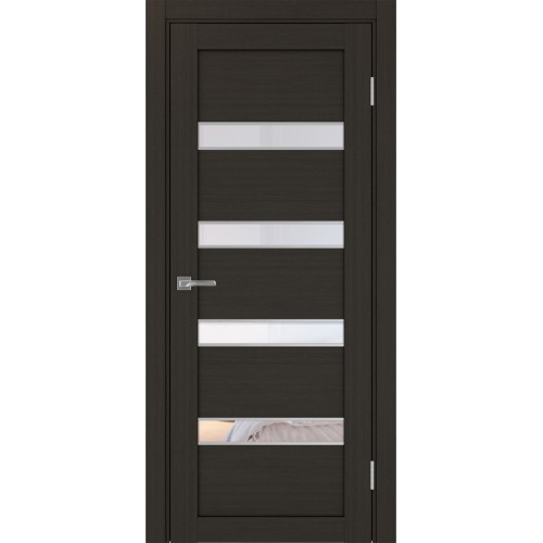 Турин 505AПC.12, цвет Венге FL, молдинг алюм.хром стекло Прозрачное, размер 80*200 см.