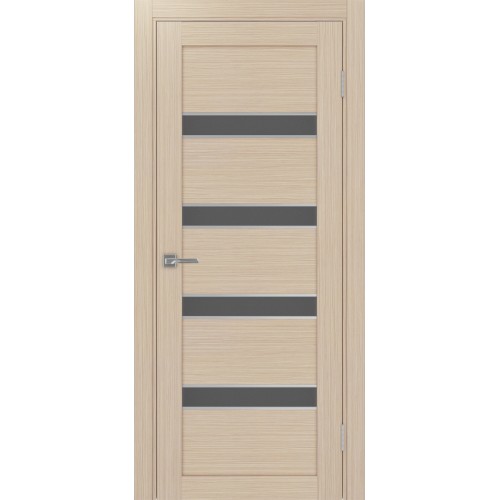 Турин 505AПC.12, цвет Дуб беленый FL, молдинг алюм.хром стекло Графит матовое, размер 80*200 см.