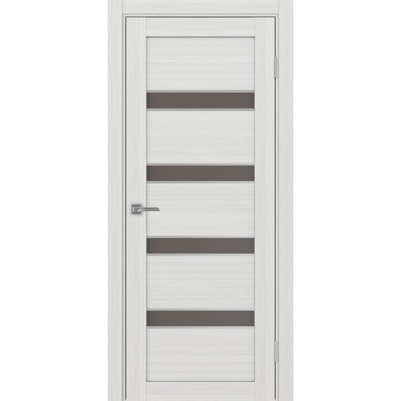 Межкомнатная дверь Турин 505AПC.12 молдинг алюм.хром, цвет Ясень серебристый Бронза матовое, размер 80*200 см.