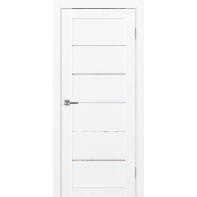 Межкомнатная дверь Турин 506.12, цвет белый снежный, заполнение Прозрачное, размер 200*80 см.