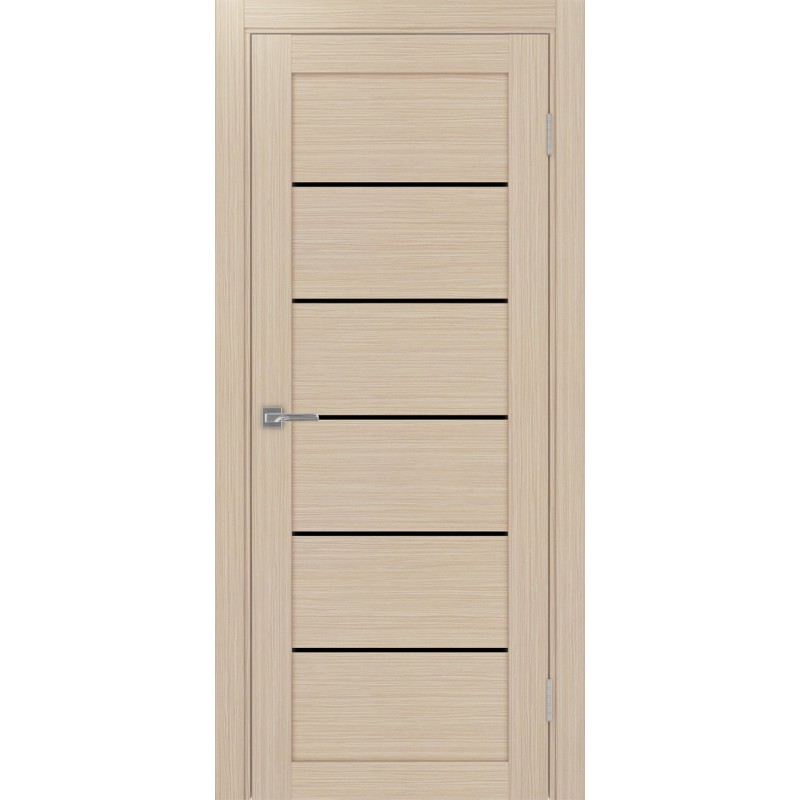 Межкомнатная дверь Турин 506.12, цвет дуб беленый FL, заполнение LACчерный, размер 200*80 см.