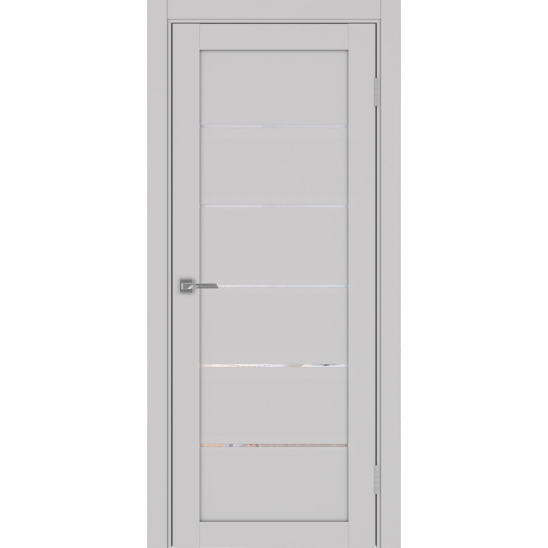 Межкомнатная дверь Турин 506.12, цвет пепельный, заполнение Прозрачное, размер 200*80 см.