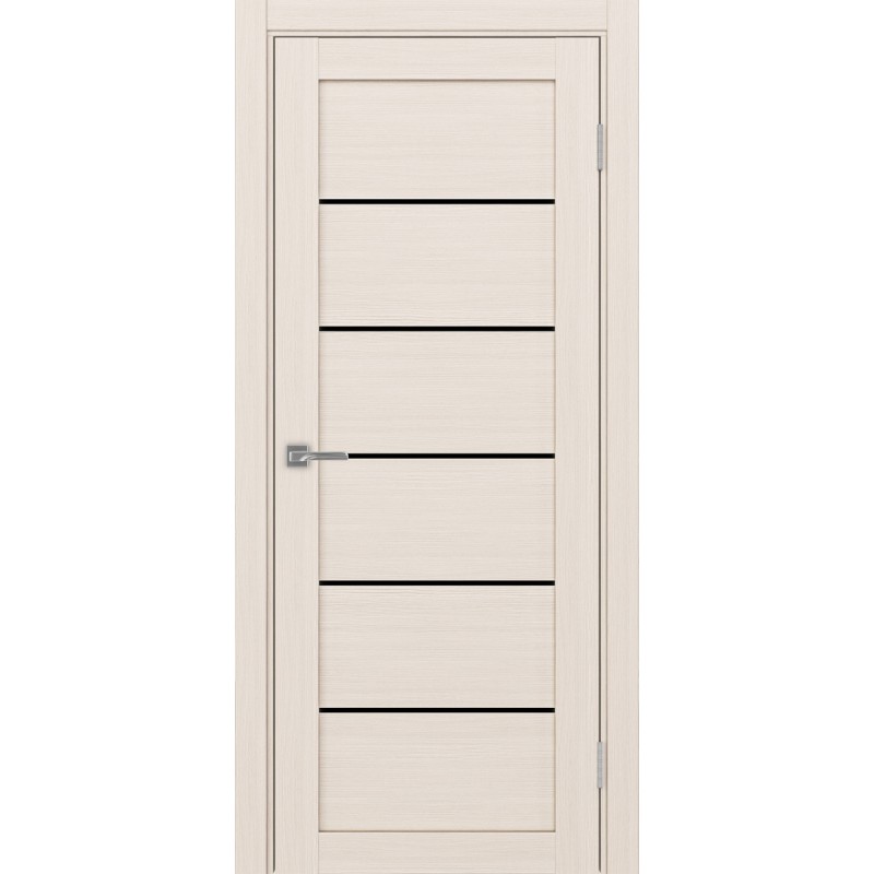 Межкомнатная дверь Турин 506.12, цвет ясень перламутровый, заполнение LACчерный, размер 200*80 см.