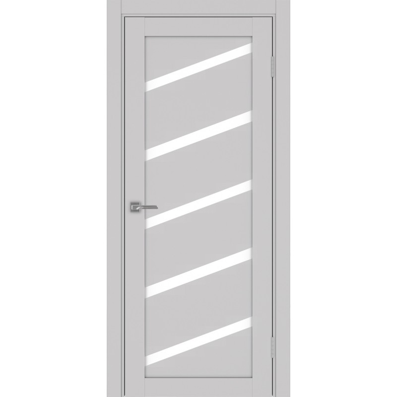 Межкомнатная дверь Турин 506У.112, цвет пепельный, заполнение LACбелый, размер 200*80 см.