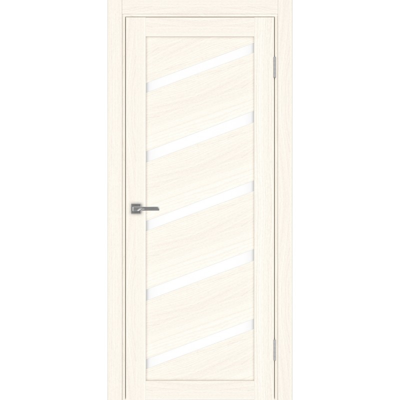 Межкомнатная дверь Турин 506У.112, цвет ясень светлый, заполнение LACбелый, размер 200*80 см.