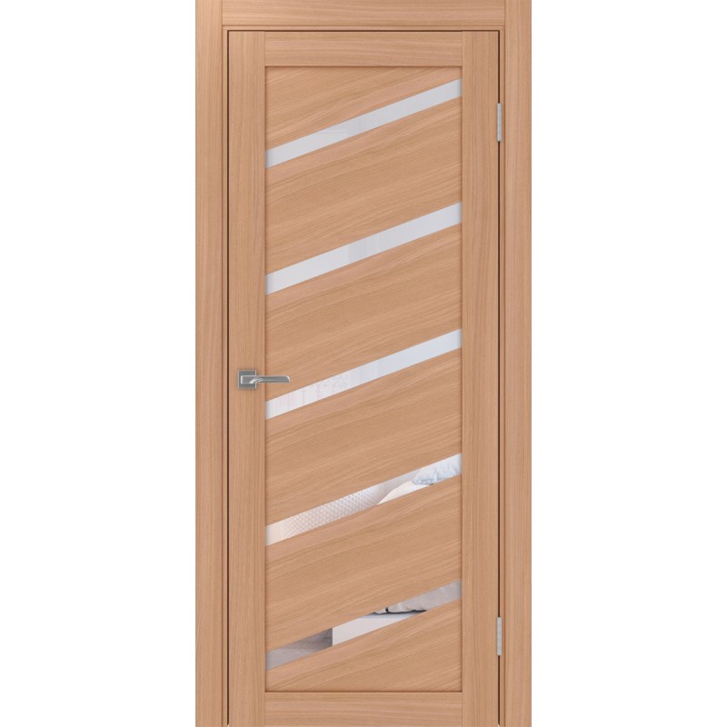 Межкомнатная дверь Турин 506У.112, цвет ясень тёмный, заполнение Прозрачное, размер 200*80 см.