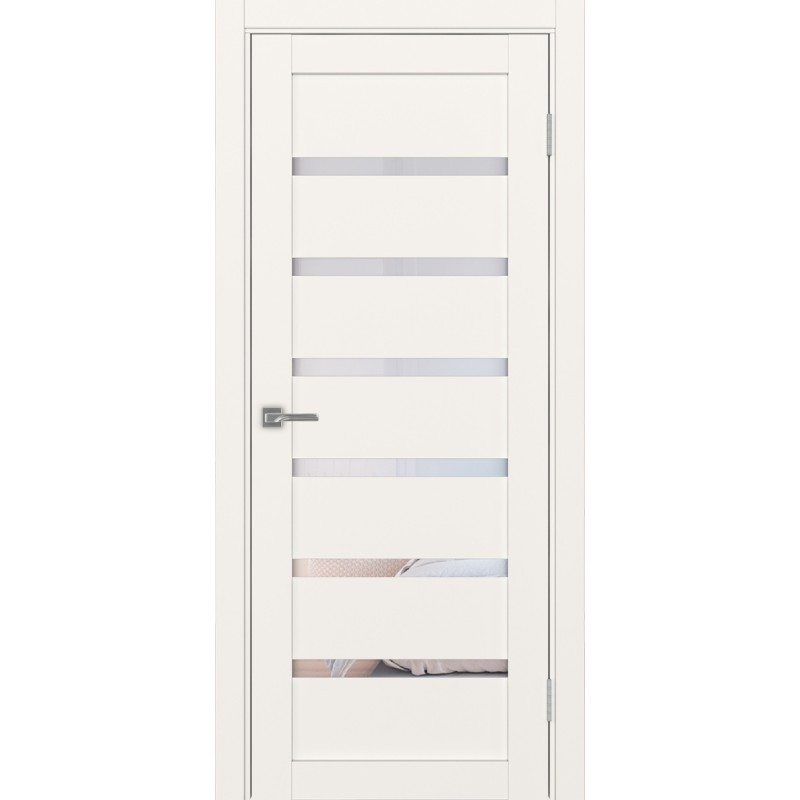 Межкомнатная дверь Турин 507.12, цвет, бежевый, заполнение Прозрачное, размер 200*80 см.