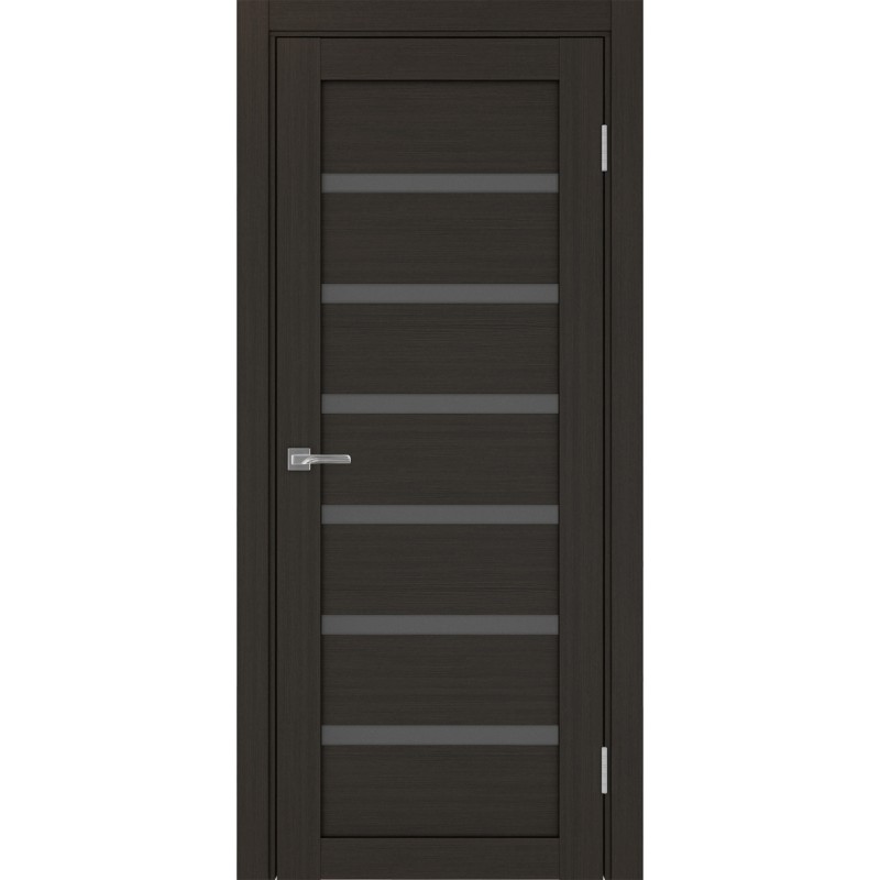 Межкомнатная дверь Турин 507.12, цвет венге FL, заполнение Графит матовое, размер 200*80 см.